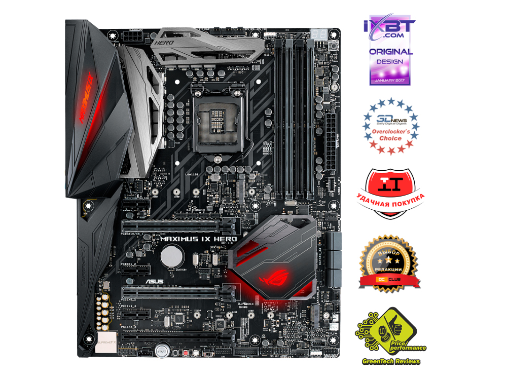 Мат. плата ASUS MAXIMUS IX HERO <S1151, iZ270, 4*DDR4, 2*PCIe 3.0x16, 3*PCIe 3.0x16, 1*PCIe 3.0x1, SATA3, Vlan, HDMI, DP, 2xUSB3.1, ATX, Retail>
Мат. плата ASUS MAXIMUS IX HERO <S1151, iZ270, 4*DDR4, 2*PCIe 3.0x16, 3*PCIe 3.0x16, 1*PCIe 3.0x1, SATA3, Vlan, HDMI, DP, 2xUSB3.1, ATX, Retail>