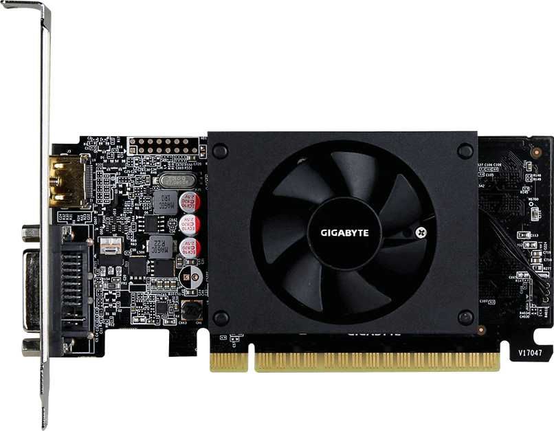 Видеокарта Gigabyte GV-N710D5-1GL 1Gb 954 MHz NVIDIA GT710/GDDR5 5 010Mhz/64bit/PCI-E 8x, HDMI, DVI
Видеокарта Gigabyte GV-N710D5-1GL 1Gb 954 MHz NVIDIA GT710/GDDR5 5 010Mhz/64bit/PCI-E 8x, HDMI, DVI