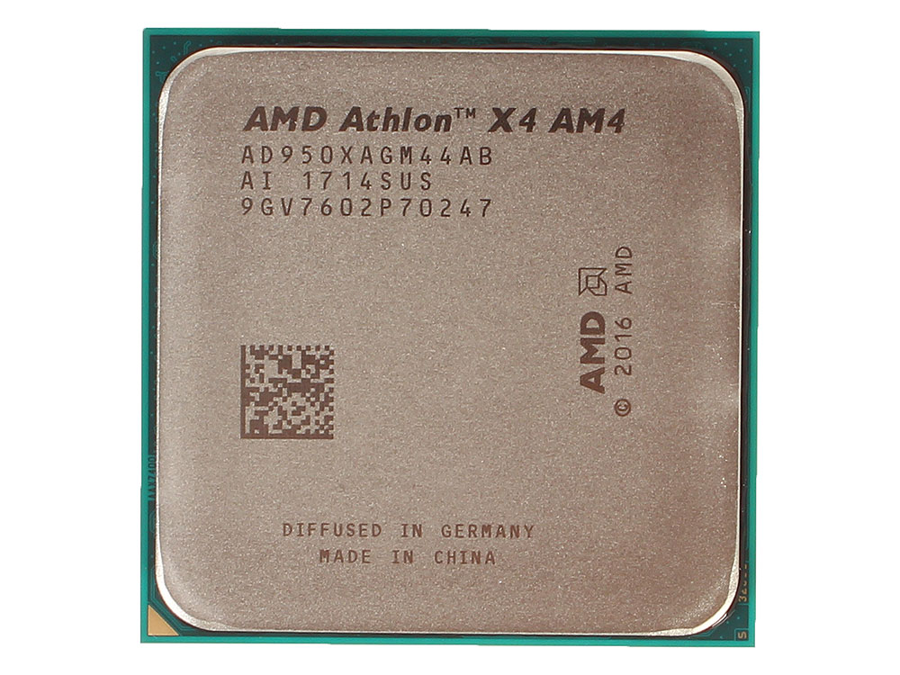 Процессор AMD Athlon X4 950 OEM 65W, 4C/4T, 3.8Gh(Max), 2MB(L2-2MB), AM4 (AD950XAGM44AB)