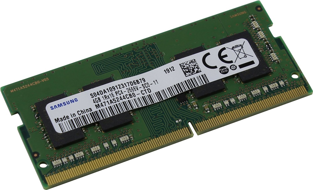 Оперативная память для ноутбуков Samsung M471A5244CB0-CTD SO-DIMM 4GB DDR4 2666MHz SO-DIMM 260-pin/PC-21300/CL17
Оперативная память для ноутбуков Samsung M471A5244CB0-CTD SO-DIMM 4GB DDR4 2666MHz SO-DIMM 260-pin/PC-21300/CL17