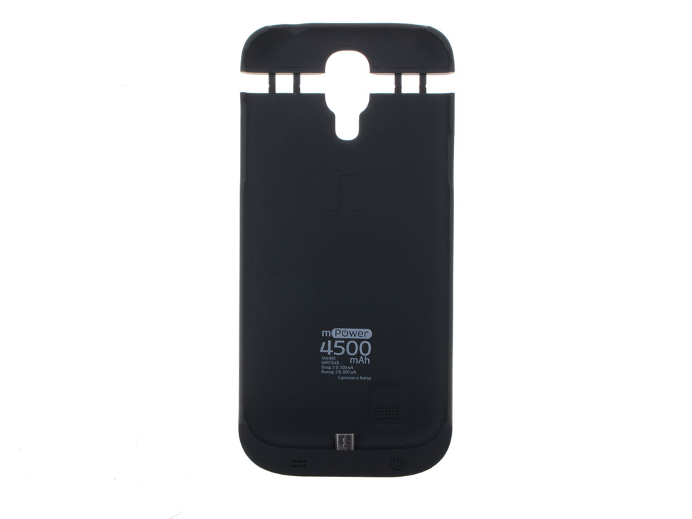 Чехол с аккумулятором Gmini mPower Case MPCS45 Black, для Galaxy S4, 4500mAh