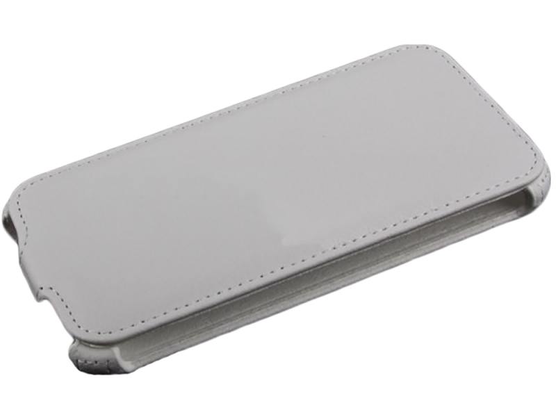Чехол LP для Samsung G900F Galaxy S5 раскладной кожа белый R0005403