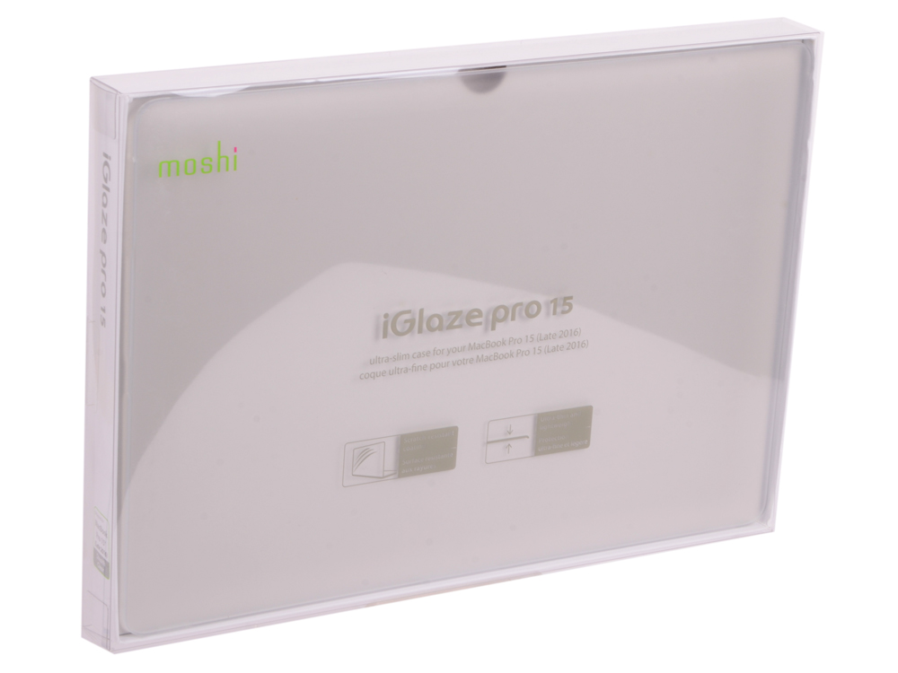 Чехол-накладка Moshi iGlaze для MacBook Pro 15" with Touch Bar. Материал пластик. Цвет прозрачн