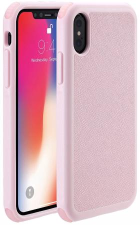 Чехол-накладка Just Mobile Quattro Air для iPhone X. Материал пластик. Цвет: розовый. Чехол-накладка Just Mobile Quattro Air для iPhone X. Материал пластик. Цвет: розовый.