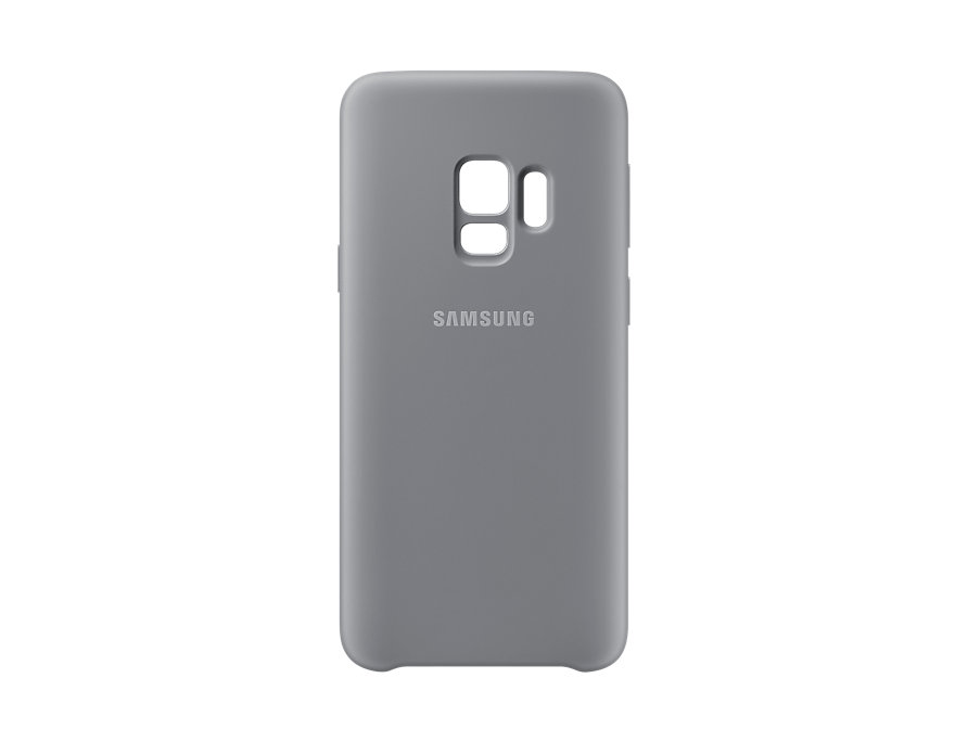 Чехол-накладка для Samsung Galaxy S9 Samsung Silicone Cover Gray клип-кейс, силикон