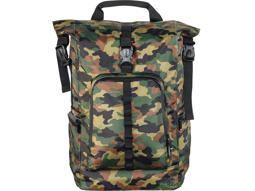 Рюкзак для ноутбука 15.6" HAMA Roll-Top полиуретан зеленый/камуфляж 00101820 
Рюкзак для ноутбука 15.6" HAMA Roll-Top полиуретан зеленый/камуфляж 00101820