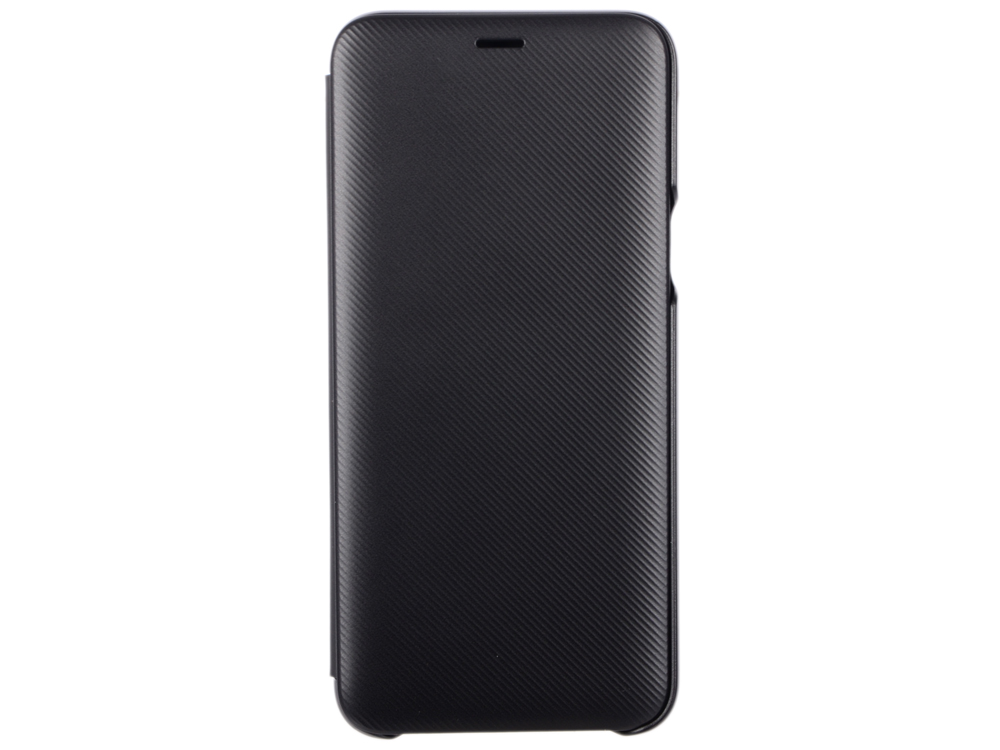 Чехол-книжка для Samsung Galaxy J6 Samsung Wallet Cover Black флип, полиуретан, поликарбонат