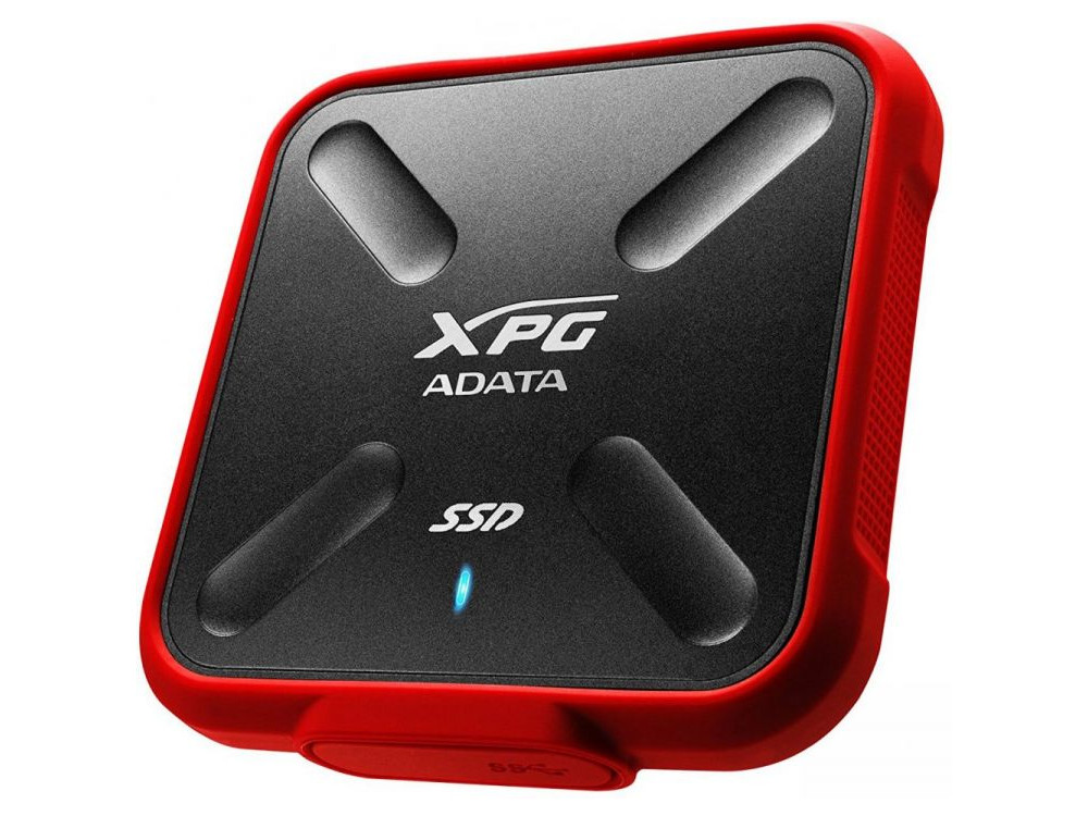 Внешний жесткий диск 512Gb SSD Adata SD700X Series Red (USB3.1, 440/430Mbs, 3D TLC, 80х15х80mm, IP68, 75g)