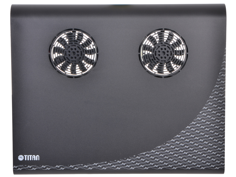 Теплоотводящая подставка под ноутбук Titan TTC-G3TZ laptop 12-15" Алюминий. черная. 2 вент.. US