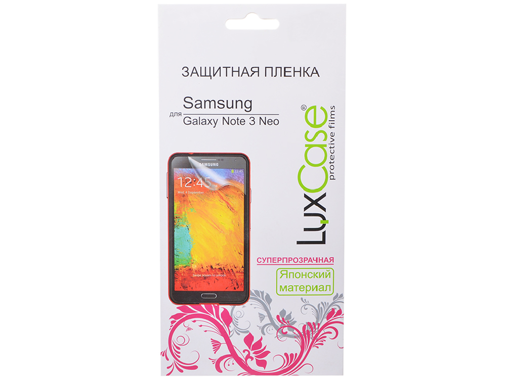 Защитная пленка Luxcase для Samsung Galaxy Note 3 Neo (Суперпрозрачная), 148х77 мм