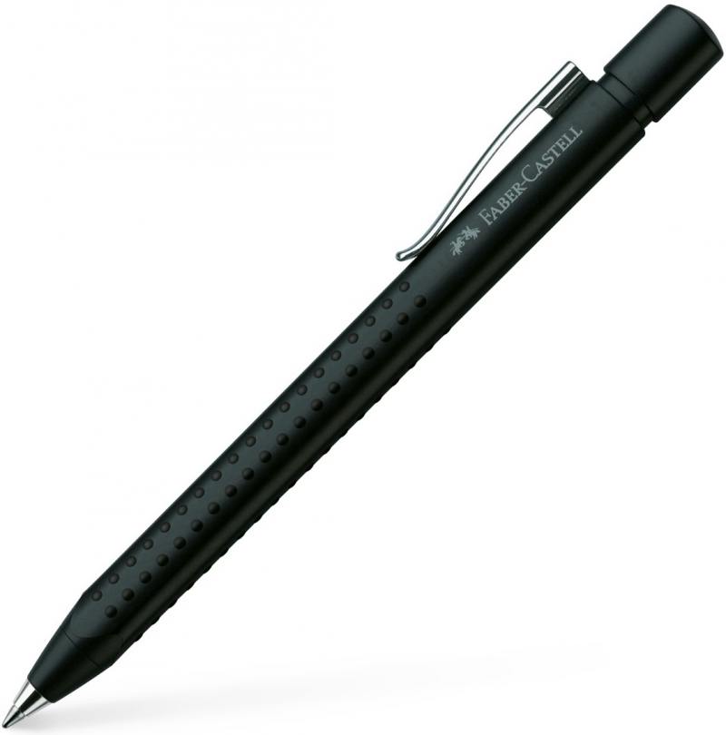 Шариковая ручка Faber-Castell Grip 2011 чернила синие корпус черный металлик 144187