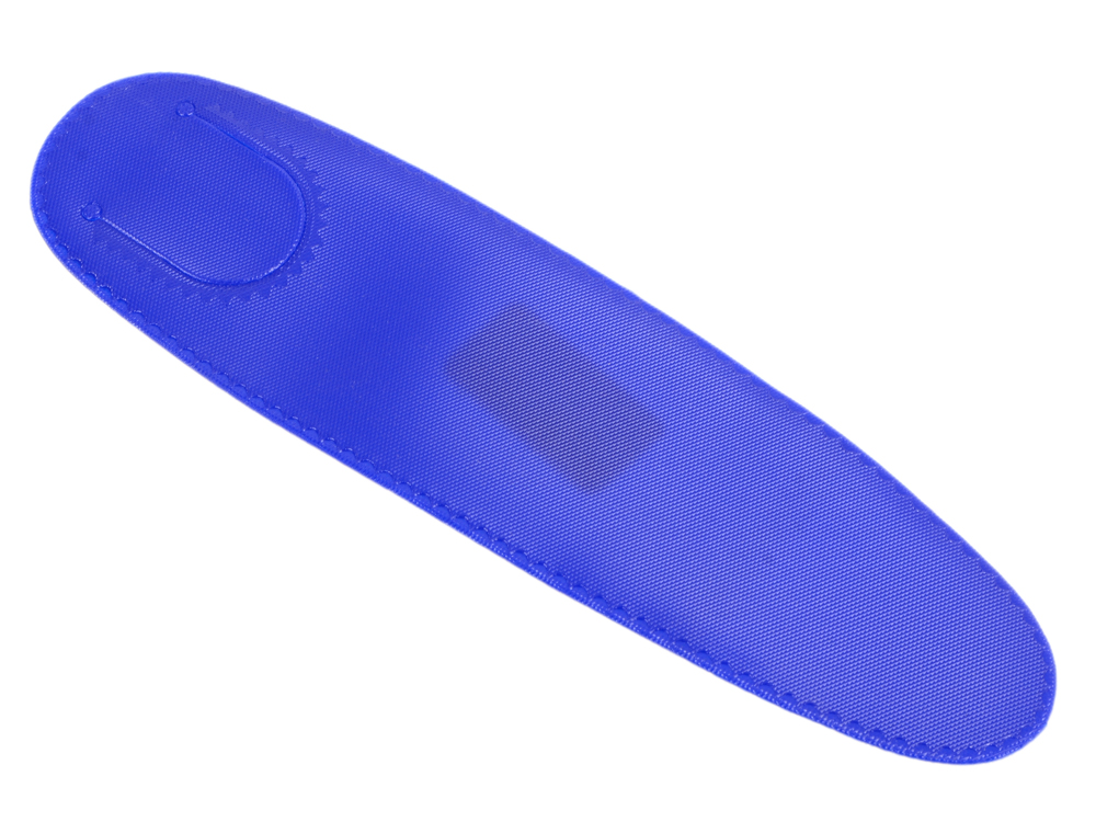 Чехол для одной ручки, гибкий, овальный, 159х43 мм, пластиковый, синий