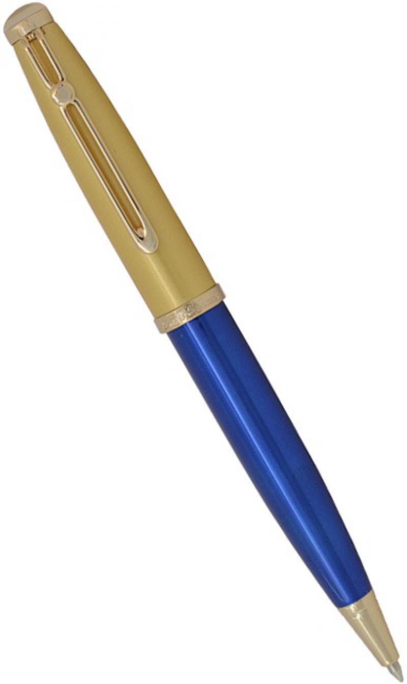 Шариковая ручка поворотная Flavio Ferrucci Tramonto синий позолоченные детали М FF-BP1012