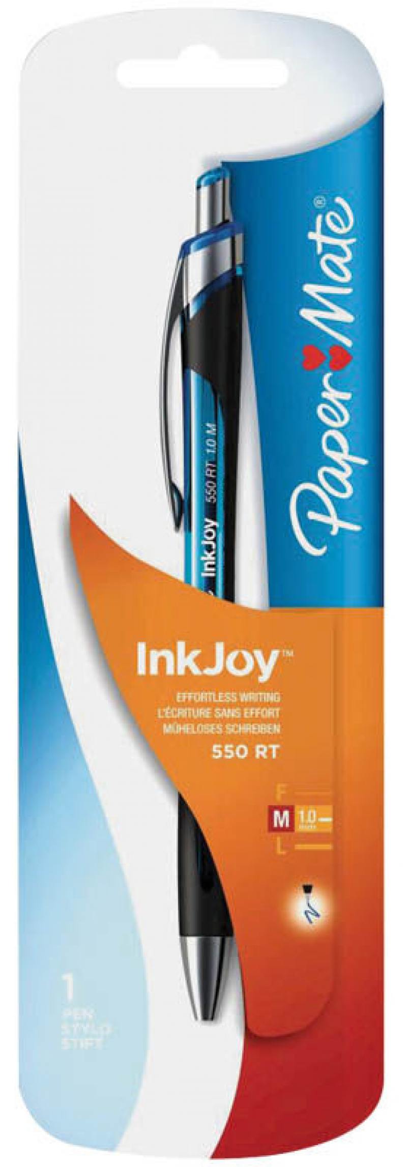 Шариковая ручка автоматическая Paper Mate INKJOY 550 синий 1842243