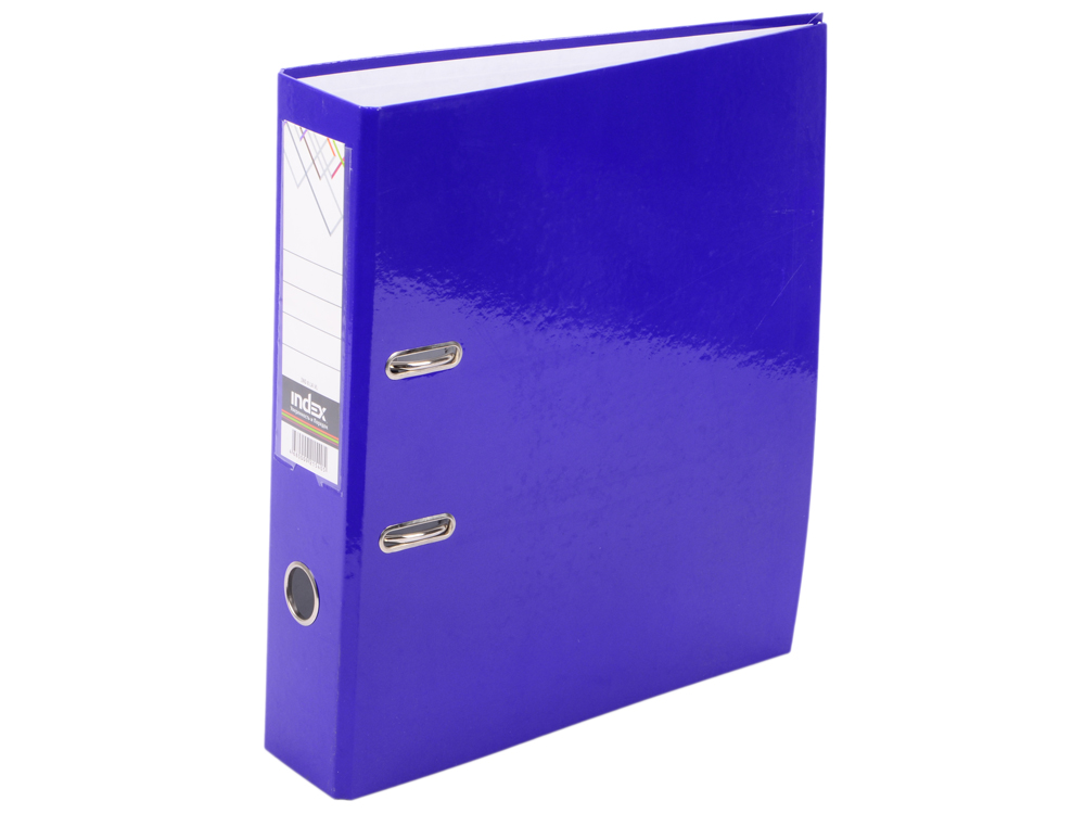 Папка-регистратор COLOURPLAY, 80 мм, ламинированная, неоновая фиолетовая