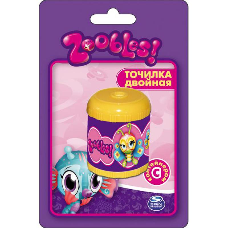 Точилка action! zoobles пластиковая,