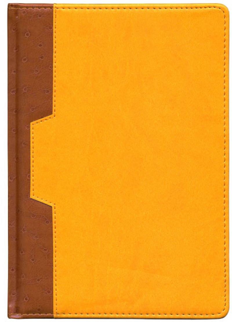 Ежедневник недатированный Index Desert A5 искусственная кожа IDN105/A5/YE