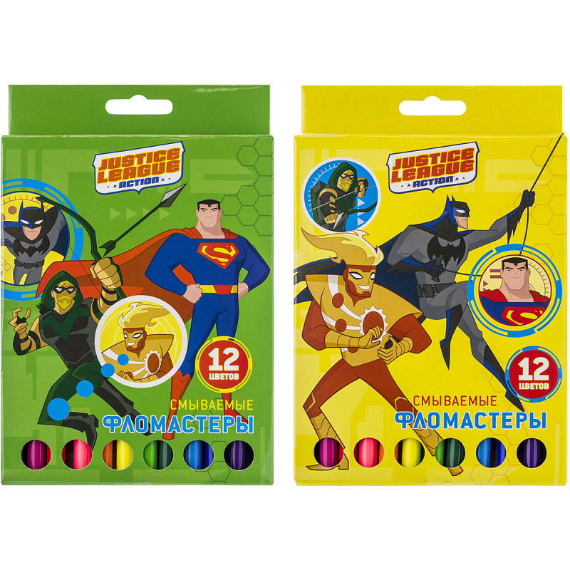 Набор фломастеров ACTION! DC Comics, цв. вентил. колпачки, 12 цв., картон с европодвесом
Набор фломастеров ACTION! DC Comics, цв. вентил. колпачки, 12 цв., картон с европодвесом