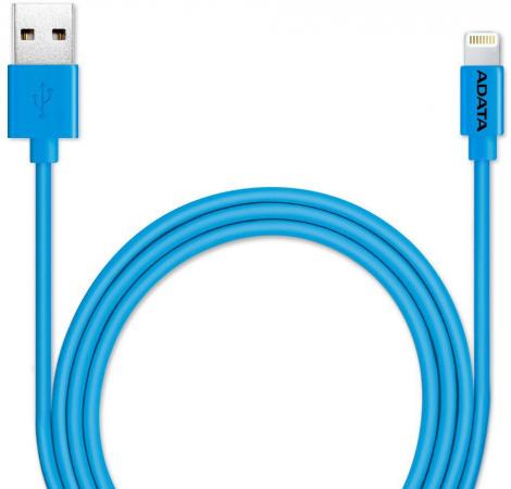 Кабель A-Data Lightning-USB для iPhone iPad iPod 1м синий AMFIPL-100CM-CBL