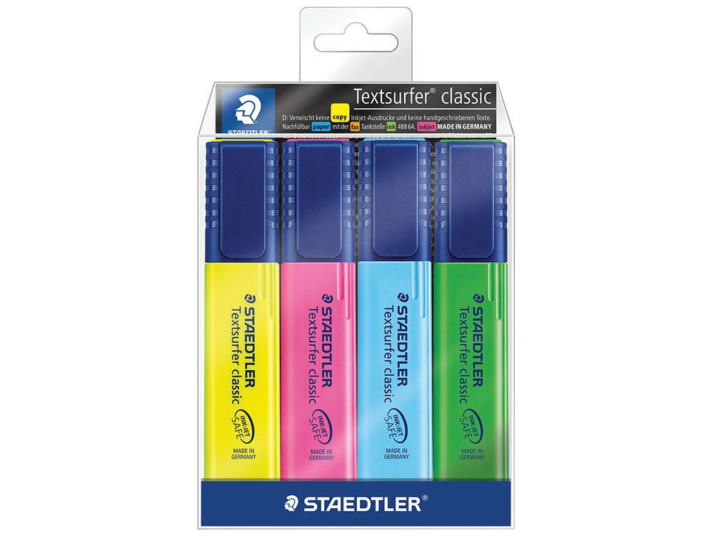 Текстмаркеры STAEDTLER (Германия), набор 4 штуки, "Textsurfer Classic", скошенные, 1-5 мм
Текстмаркеры STAEDTLER (Германия), набор 4 штуки, "Textsurfer Classic", скошенные, 1-5 мм