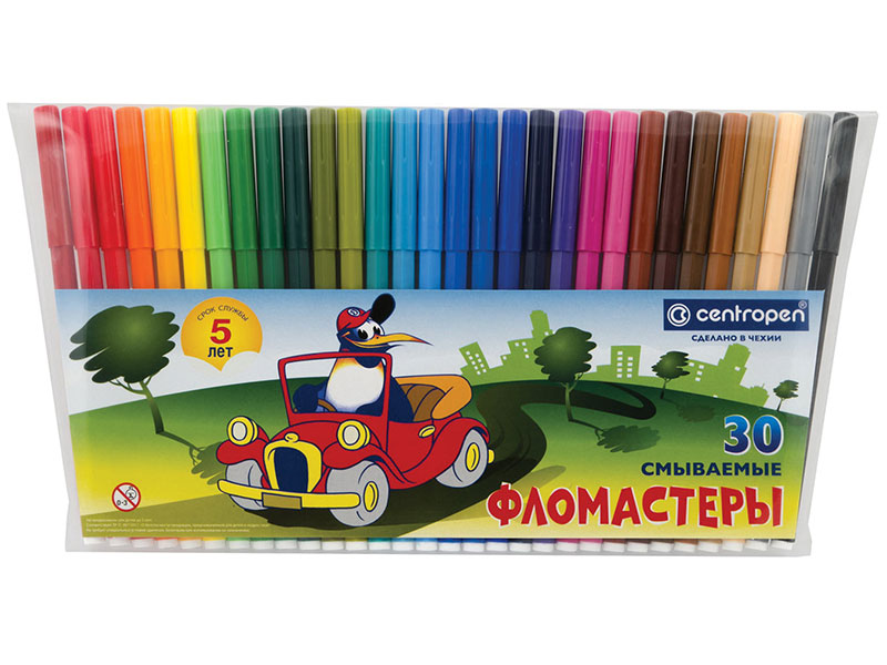 Набор фломастеров Centropen Пингвины 7790/30-86 1,8 мм 30 шт
Набор фломастеров Centropen Пингвины 7790/30-86 1,8 мм 30 шт