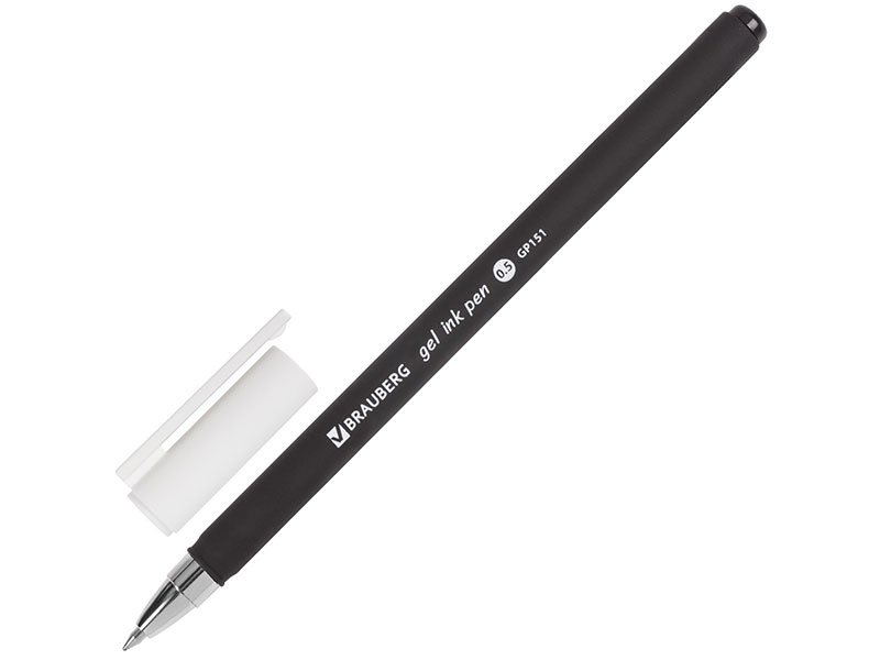 Ручка гелевая BRAUBERG "Matt Gel", ЧЕРНАЯ, корпус soft-touch, узел 0,5 мм, линия 0,35 мм
Ручка гелевая BRAUBERG "Matt Gel", ЧЕРНАЯ, корпус soft-touch, узел 0,5 мм, линия 0,35 мм