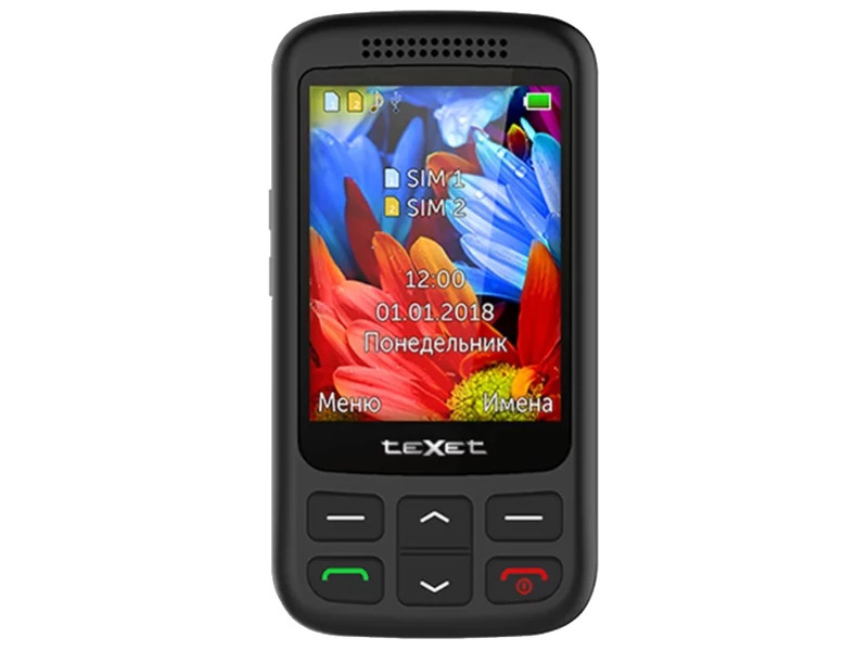 Мобильный телефон teXet TM-501 (Black) 2.8