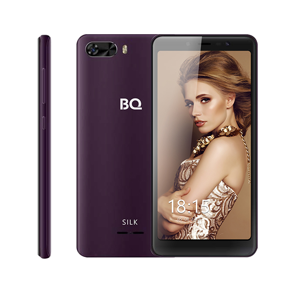 Смартфон BQ-5520L Silk Фиолетовый MediaTek MT6739 (1.5)/8 Gb/1 Gb/5.45