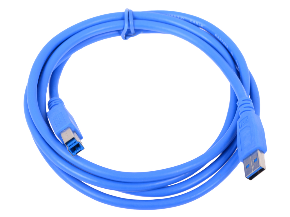Кабель USB 3.0 Pro Gembird/Cablexpert AM/BM, 1.8м, экран, синий, пакет