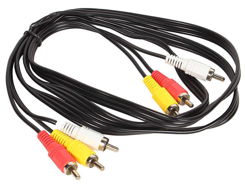 Кабель соединительный 3xrca (m) - 3xrca (m), 1,5m vcom (vav7150-1.5m)