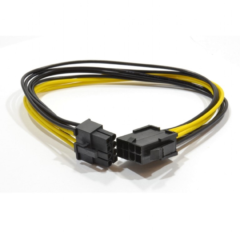 Удлинитель кабеля питания Cablexpert CC-PSU-84, PCI-Express 6+2pin M/ PCI-Express 6+2pin F, 30см