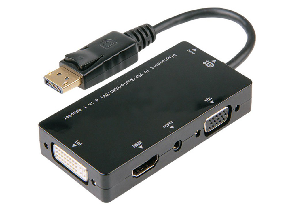 ORIENT C311, Кабель-адаптер DisplayPort M - HDMI/ DVI-I/ VGA+Audio, длина 0.2 метра, черный (мама 90deg -папа) ORIENT C311, Кабель-адаптер DisplayPort M - HDMI/ DVI-I/ VGA+Audio, длина 0.2 метра, черный (мама 90deg -папа)