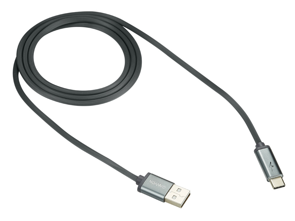 КабельType C/USB 2.0, LED, 1м, drak grey CANYON CNS-USBC6DG