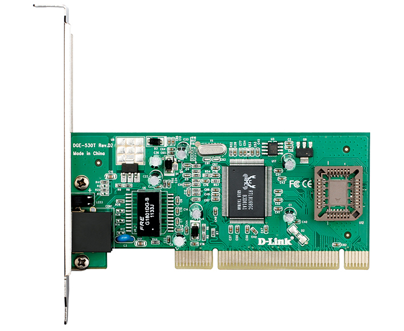 Сетевой адаптер D-Link DGE-530T Managed Gigabit Ethernet NIC 10/100/1000Mbps Managed Gigabit Ethernet UTP 32-bit PCI 2.2 (Bus Master) NIC PnP, SNMP dispersion managed solitons