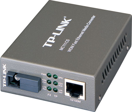 Медиаконвертер tp-link mc111cs 10/100m