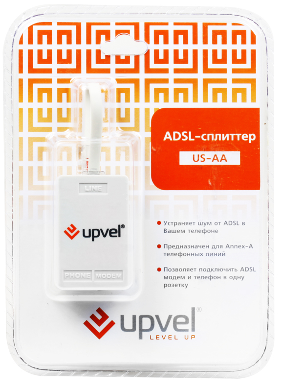 Сплиттер UPVEL US-AA для ADSL модема Annex A
