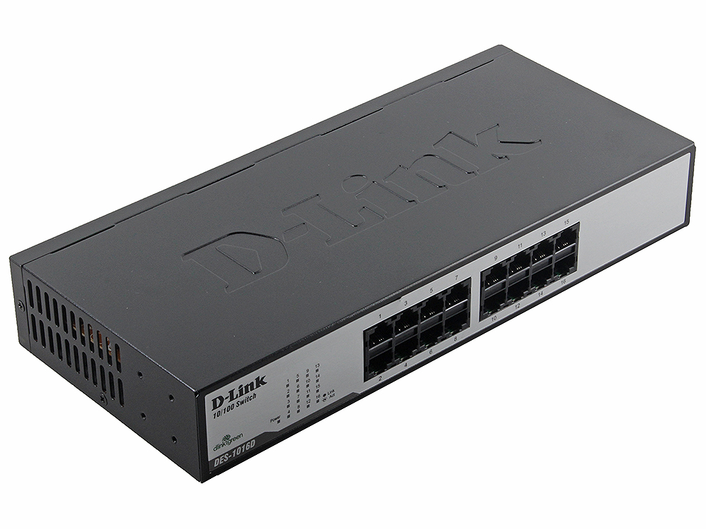 Коммутатор D-Link DES-1016D/H1A Неуправляемый коммутатор с 16 портами 10/100Base-TX, функцией энергосбережения и поддержкой QoS
Коммутатор D-Link DES-1016D/H1A Неуправляемый коммутатор с 16 портами 10/100Base-TX, функцией энергосбережения и поддержкой QoS
