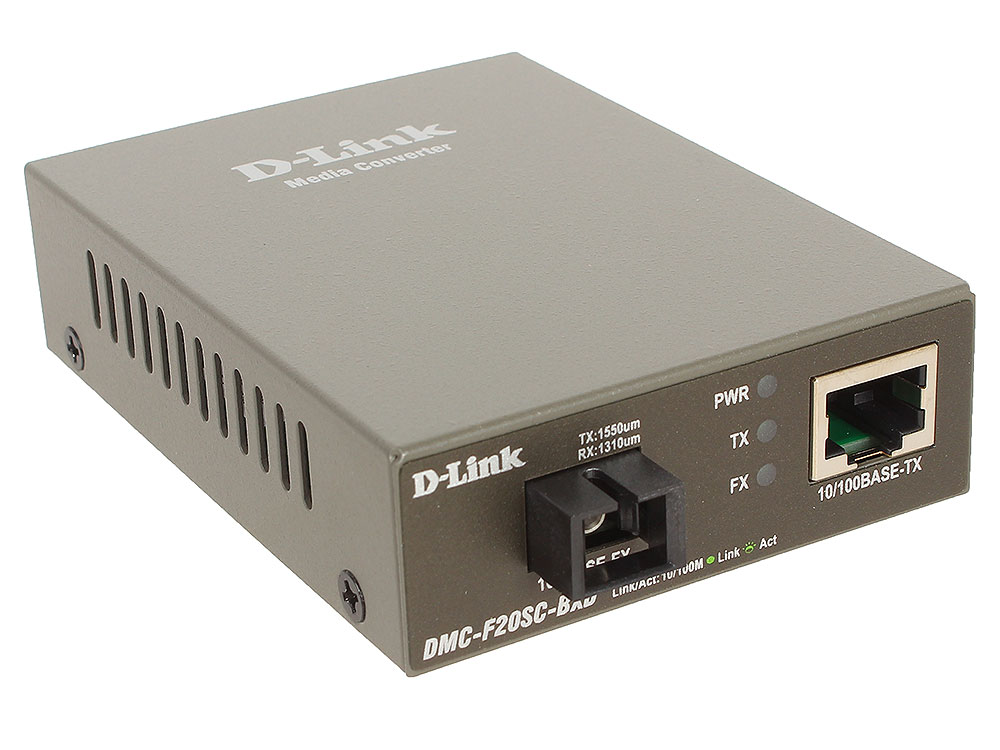 Медиаконвертер D-Link DMC-F20SC-BXD/A1A WDM медиаконвертер с 1 портом 10/100Base-TX и 1 портом 100Base-FX с разъемом SC (ТХ: 1550 нм; RX: 1310 нм ) дл цена Медиаконвертер D-Link DMC-F20SC-BXD/A1A WDM медиаконвертер с 1 портом 10/100Base-TX и 1 портом 100Base-FX с разъемом SC (ТХ: 1550 нм; RX: 1310 нм ) дл цены онлайн