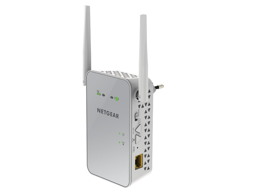 Повторитель сигнала NETGEAR EX6150-100PES Универсальный повторитель беспроводного 802.11b/g/n/ac 300+900 Мбит/с (2.4 ГГц и 5 ГГц), 1 порт LA