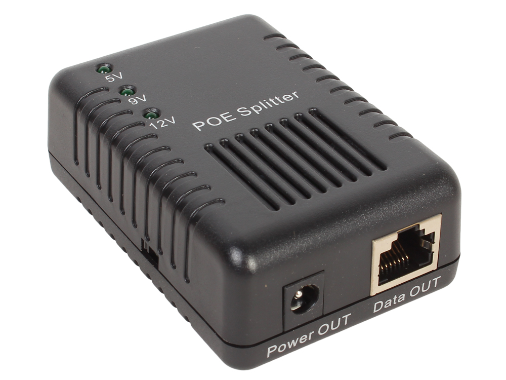 Адаптер PoE LevelOne POS-1001 Гигабитный PoE Сплиттер с переключателем на 5V, 9V и 12V адаптер poe levelone pos 1001