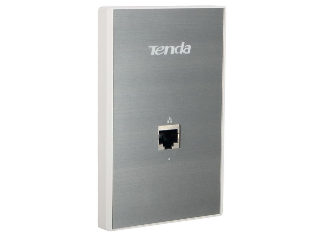 Точка доступа Tenda W6-US Точка доступа встраиваемая в стену 802.11bgn 300Mbps 2.4 ГГц 1xLAN серебристый