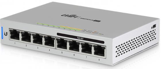 Коммутатор Ubiquiti UniFi Switch 8 60W US-8-60W управляемый UniFi 8 портов 10/100/1000Mbps PoE(60W)
