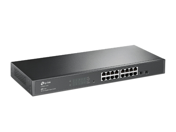 Коммутатор TP-LINK T1600G-18TS JetStream 16-портовый гигабитный Smart коммутатор с 2 SFP-слотами T1600G-18TS (TL-SG2216) Коммутатор TP-LINK T1600G-18TS JetStream 16-портовый гигабитный Smart коммутатор с 2 SFP-слотами T1600G-18TS (TL-SG2216)