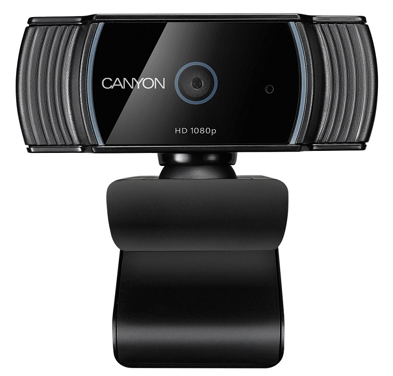Веб-камера canyon cns-cwc5 черный, 2 мпbrc, fhd, usb
