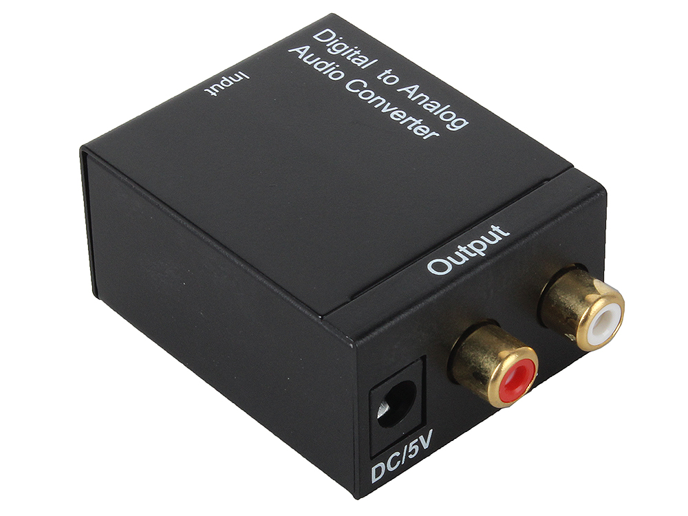 Аудио декодер ORIENT DAC0202, аудио декодер 2.0, преобразование цифрового аудио сигнала в аналоговый стерео, входы: 2x опт.Toslink/1x коакс.RCA, выход