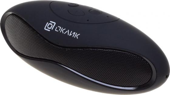 Oklick OK-10 Black 3 Вт, 120 - 20000 Гц, FM, Bluetooth, FM, SD, mini Jack, батарея, USB