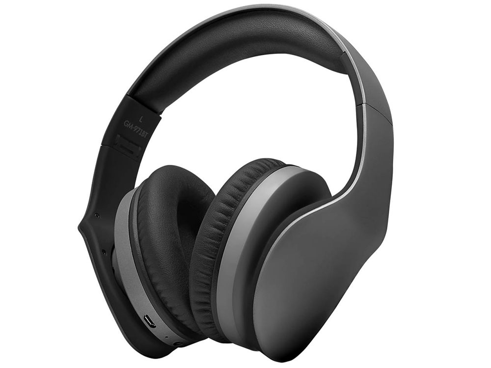 Наушники беспроводные GiNZZU GM-971BT Беспроводные, проводные / Накладные с микрофоном / Черный / 20 Гц - 20 кГц / 123 дБ / Одностороннее / Bluetooth, Mini-jack / 3.5