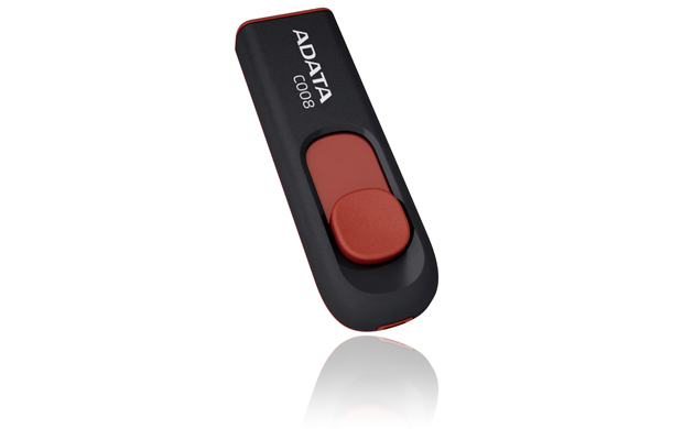 USB флешка 8GB USB Drive  A-data C008 Black Red