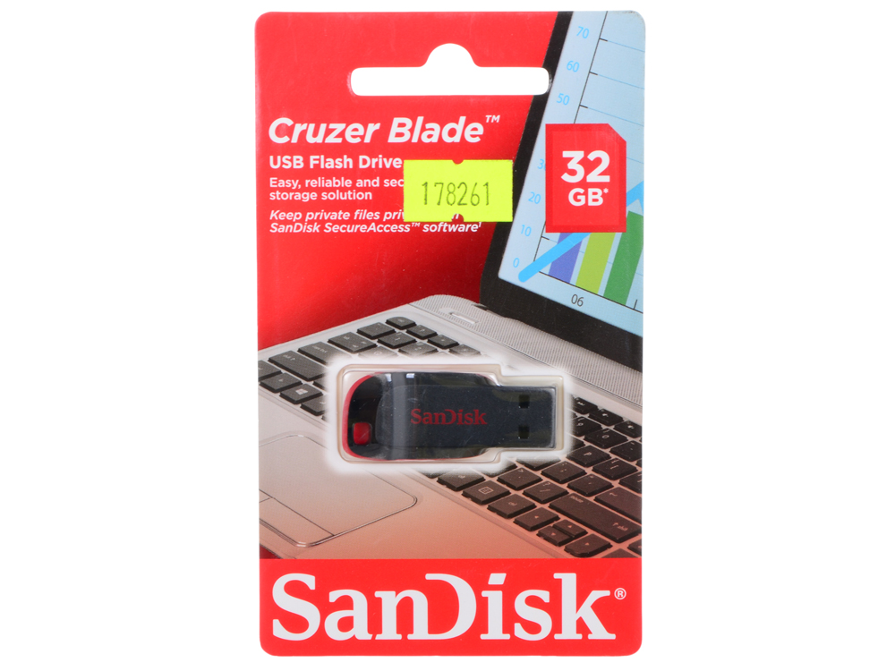 USB флешка SanDisk Cruzer Blade 32GB (SDCZ50-032G-B35)
