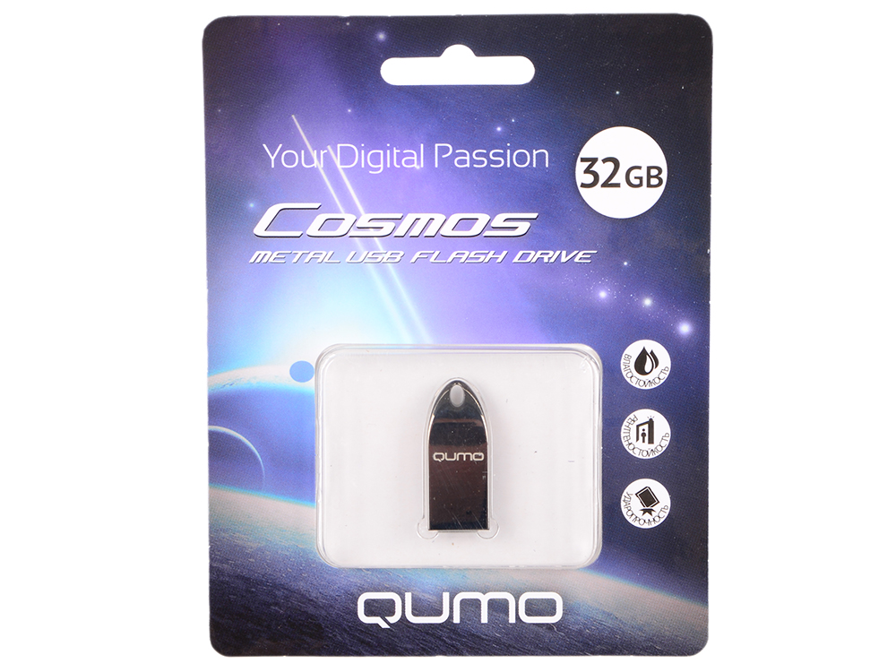 USB флешка QUMO 32GB Cosmos Dark (QM32GUD-Cos-d) USB 2.0